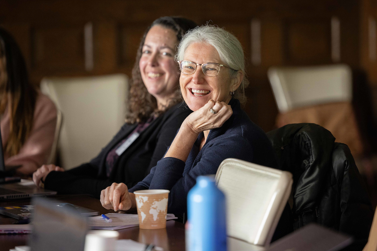 Paku AAAFF 250108_SUNY181 Gillian Paku smiling at an academic workshop in 2025