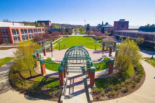 SUNY Geneseo Campus from above