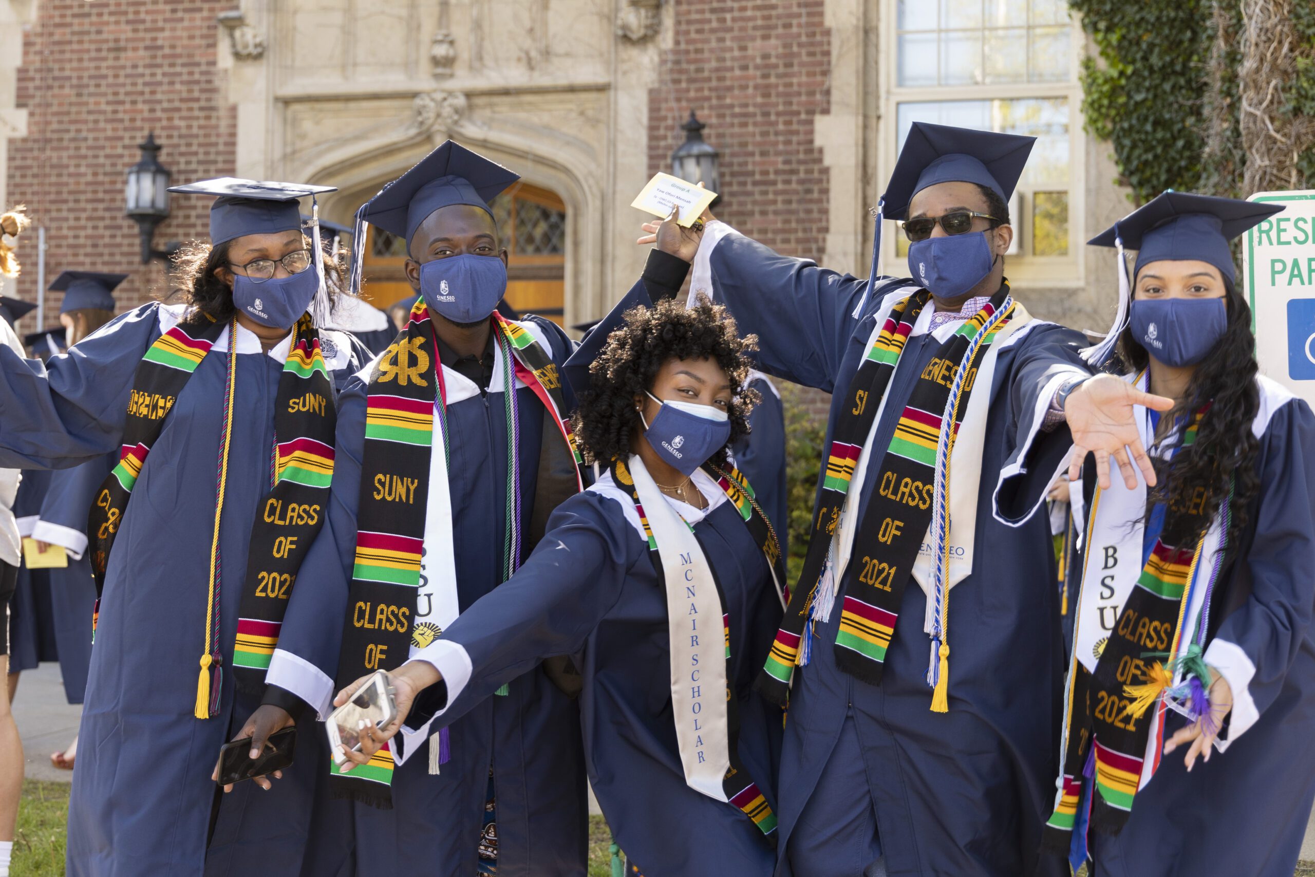 BIPOC graduates celebrating