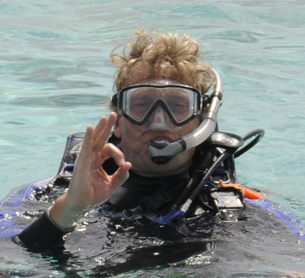 Bruce W. Fouke scuba diving