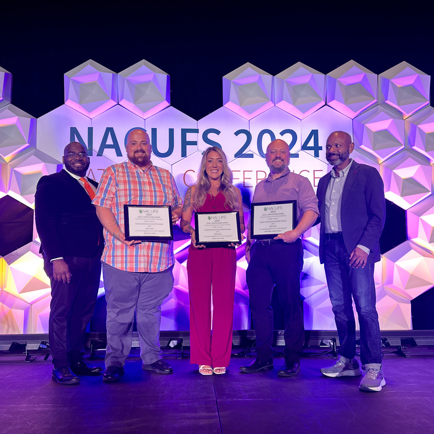 Campus Auxiliary Services at SUNY Geneseo Earns Distinguished National Recognition for the 2024 NACUFS Nutrition and Loyal E. Horton Dining Awards.