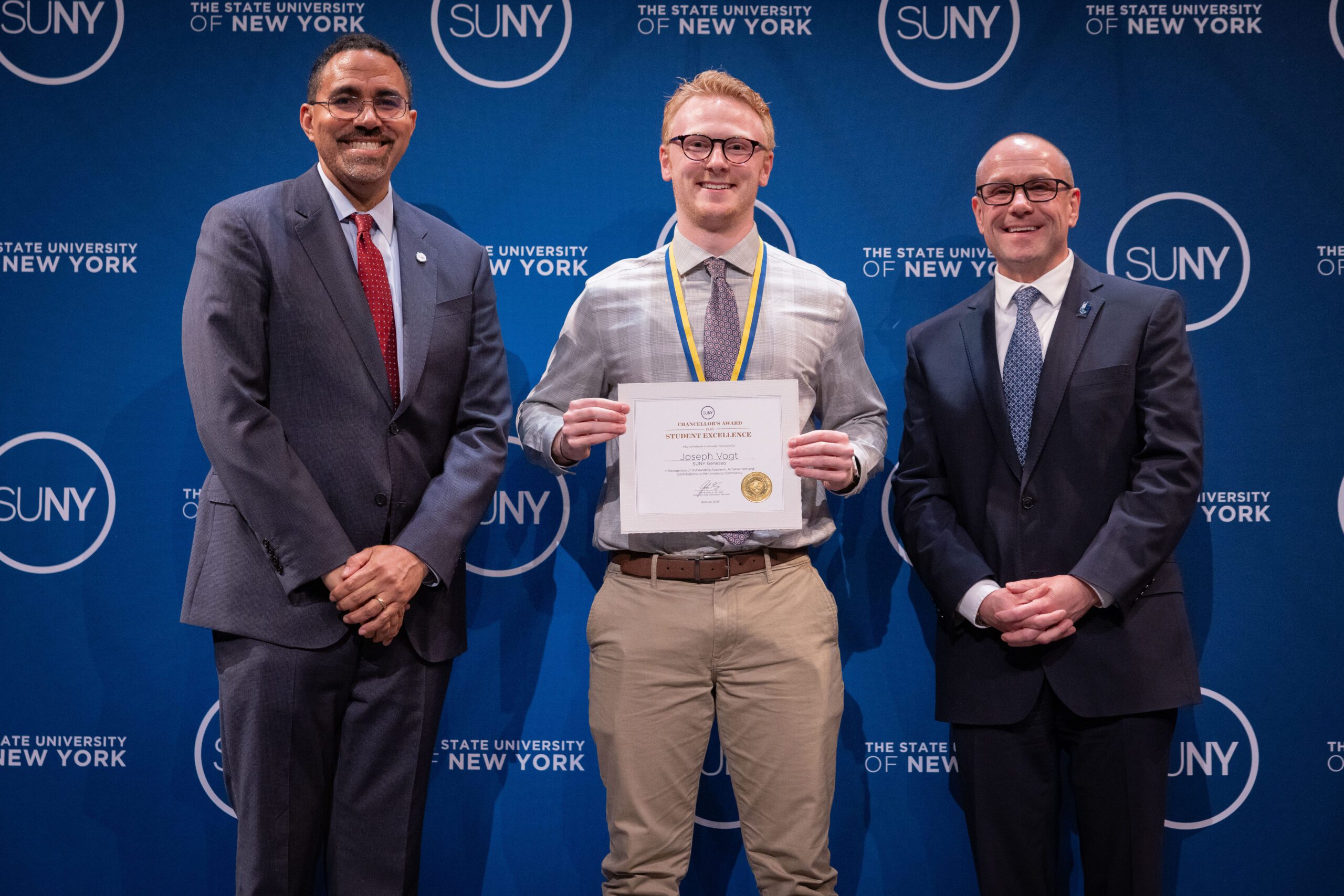 Student-athlete “Joe” Vogt ‘25 Earns Chancellor’s Award for Student Excellence