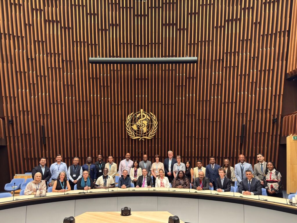 Over 30 academics meet at the United Nations headquarters in Geneva, Switzerland.